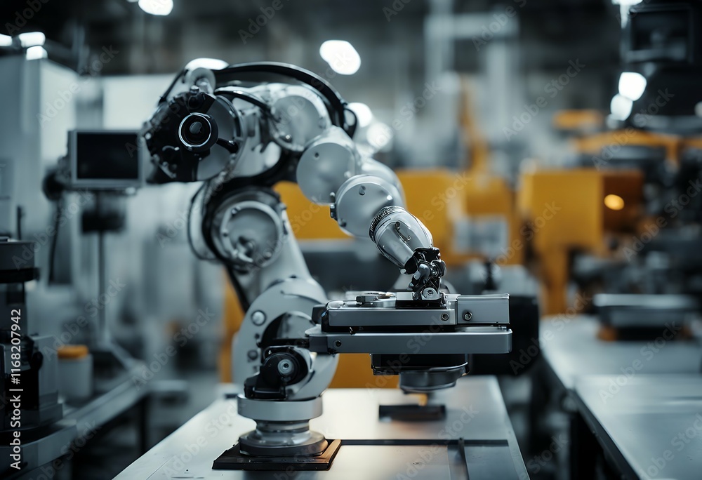 smart arm industrial 0 4 robotic industry tool machine manufacture factory concept plant smart arm industrial 0 4 robotic industry tool machine manufacture factory concept plant