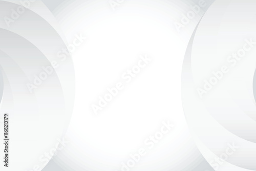 White abstract background with circle shape