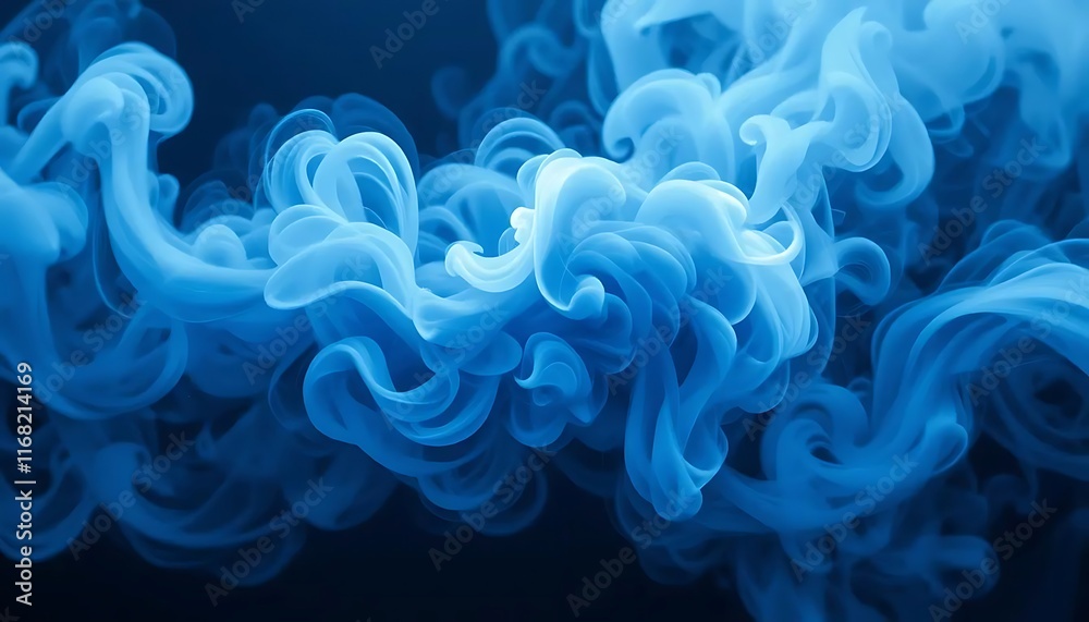 Obraz premium Mesmerizing Blue Smoke with Ethereal Luminance