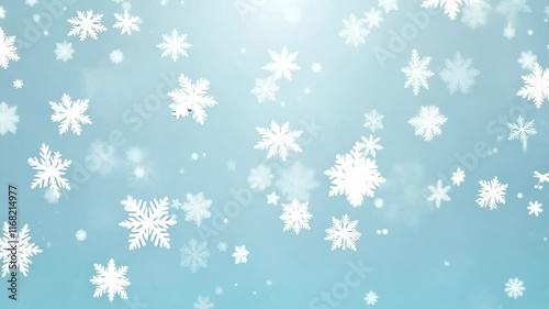 Gentle Snowflakes Falling in a Winter Wonderland