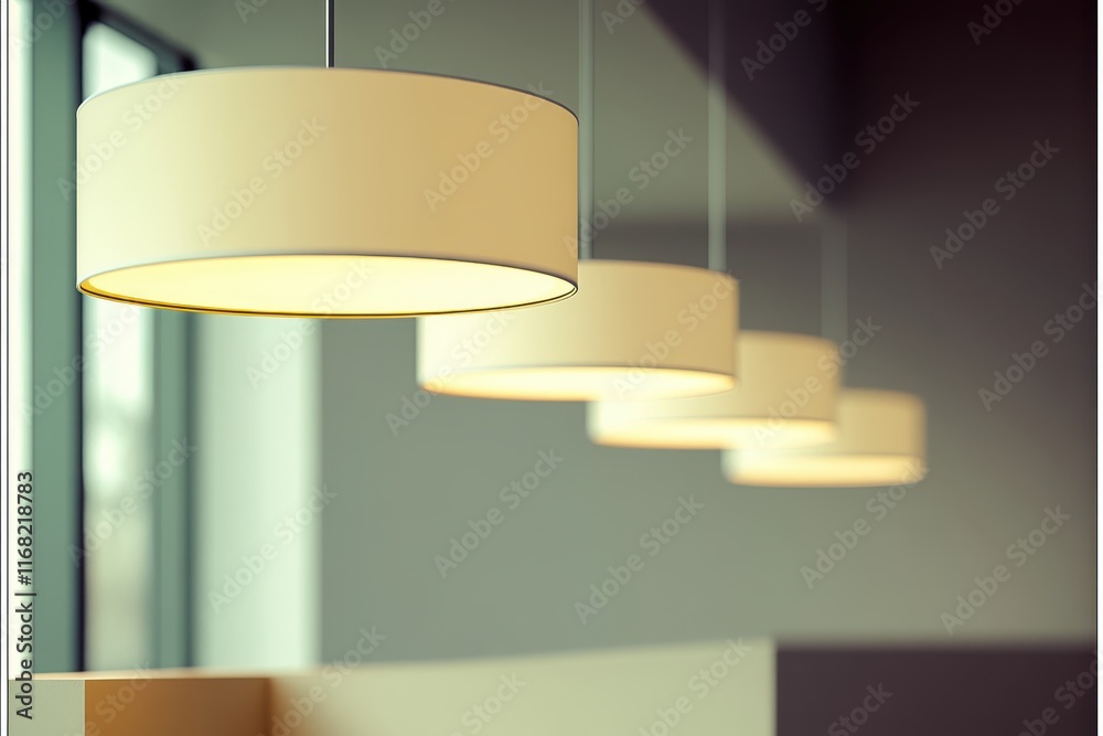 custom made wallpaper toronto digitalModern Minimalist Pendant Lights in a Bright Interior, Showcasing Soft Lighting and Elegant Design for Contemporary Spaces and Stylish Ambiance
