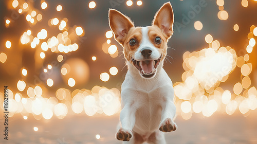Joyful Jack Russell in Fest...