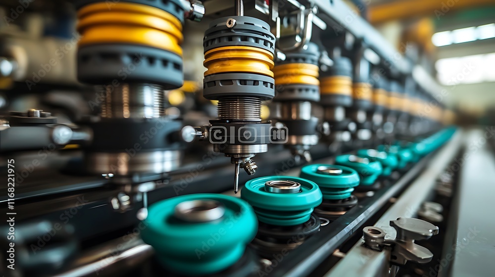 Automated Industrial Manufacturing Machine System Automated Industrial Manufacturing Machine System