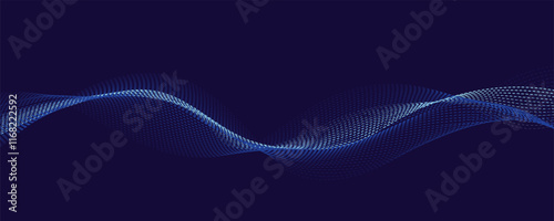 abstract blue smoke wave background.