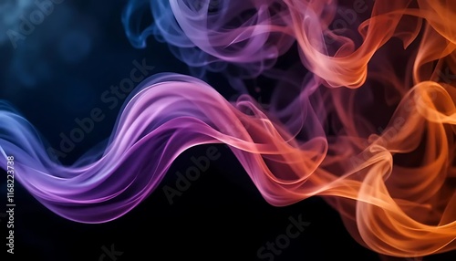 Ephemeral Smoke Waves in Vibrant Hues