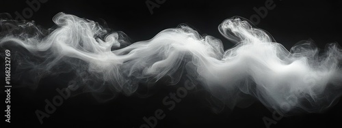 Smoke fog mist cloud atmosphere black ground night mystery dark swirl steam texture haze horror photo