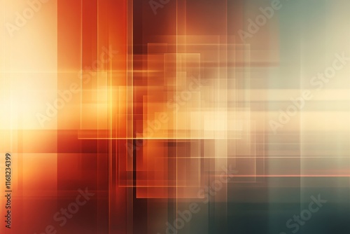 Abstract Creative Concept Digital Design with Clean Lines, Generative AI