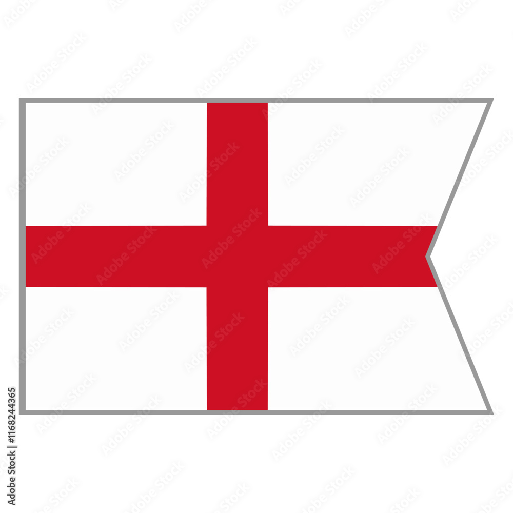 England flag vector design and illustration , National flag country with original color, Pennon flag England flag vector design and illustration , National flag country with original color, Pennon flag