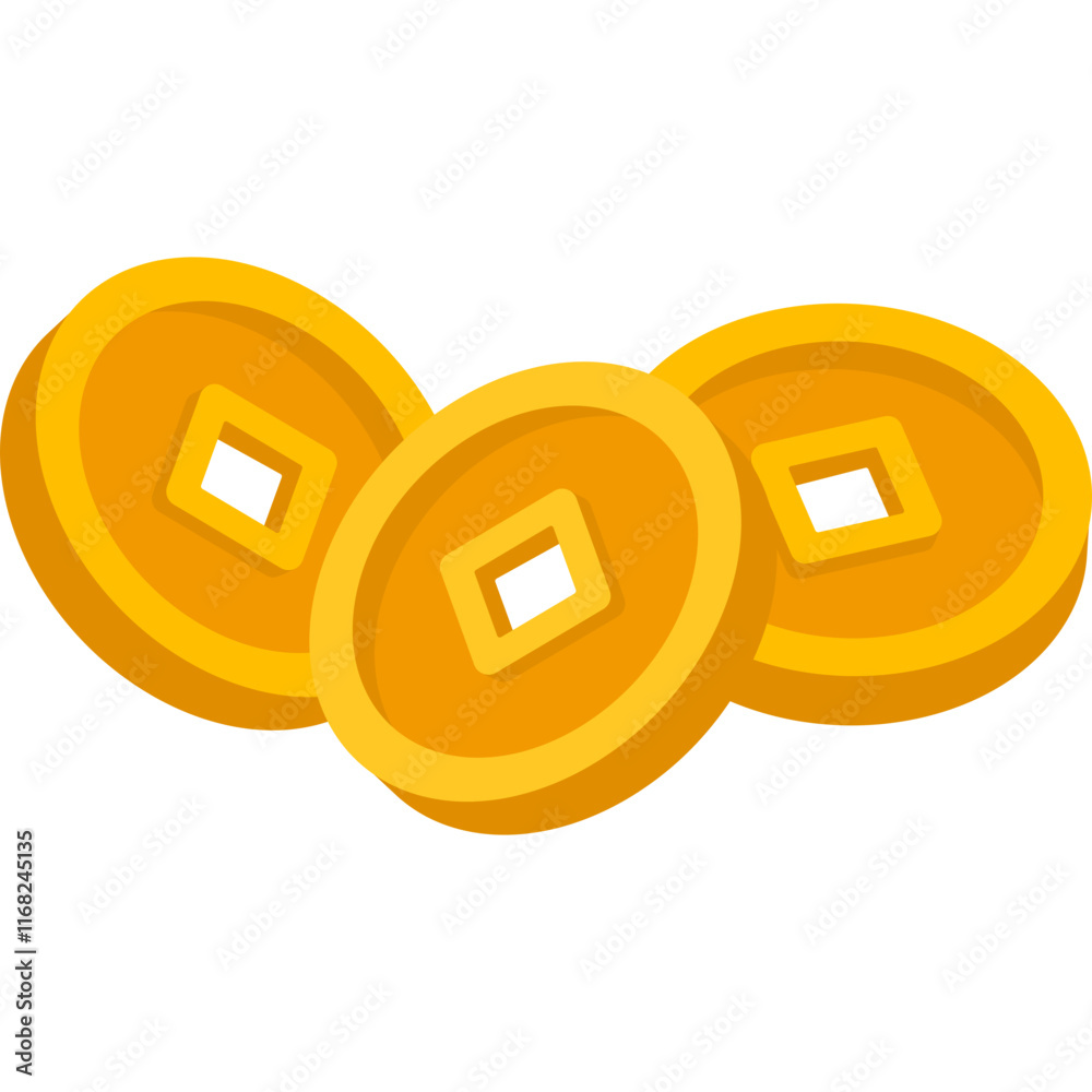 Fototapeta premium Chinese Coins