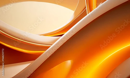 Gladden color wavy curve line flowing background . and twirl 3d background animation. Seamless looping .
