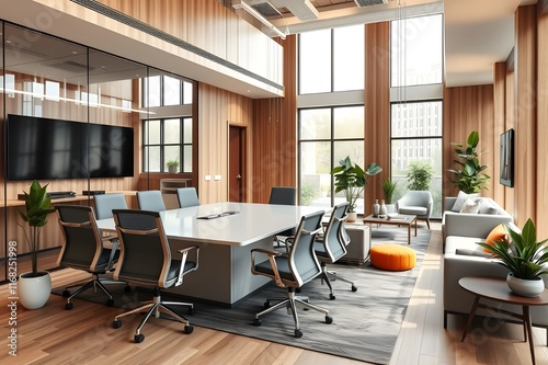 modern office interior. photo