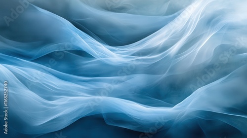Wallpaper Mural Abstract swirling mist with soft blue and gray tones blending together Torontodigital.ca