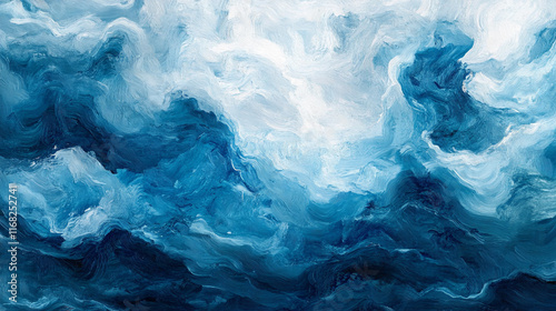 Wallpaper Mural Banner background featuring calm ocean surface with gentle waves, soft blue sky creating a tranquil and serene atmosphere symbolizing peace, clarity, and harmony in nature

 Torontodigital.ca