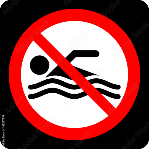 NO Swimming sign,no diving si...