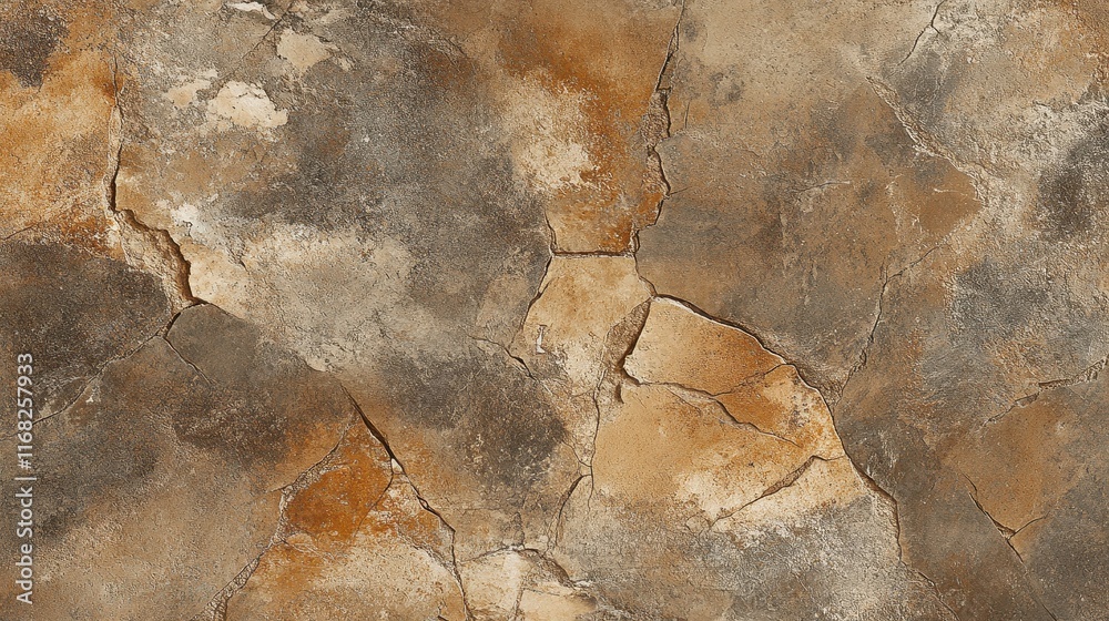 Cracked dry earth texture with brown and tan tones for a rustic, natural feel Cracked dry earth texture with brown and tan tones for a rustic, natural feel