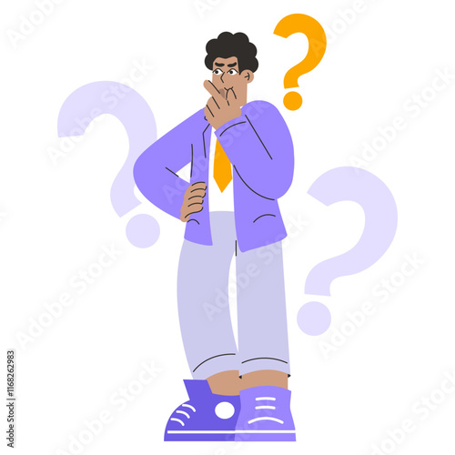 Businessman. Flat Vector Illustration