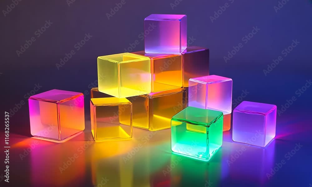 a colorful cubes abstract background a colorful cubes abstract background