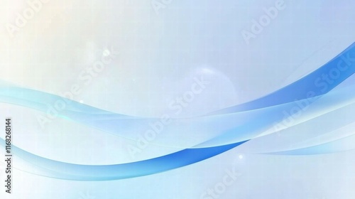 Obraz na płótnie Abstract blue wave design on a light background for digital or graphic use. w salonie