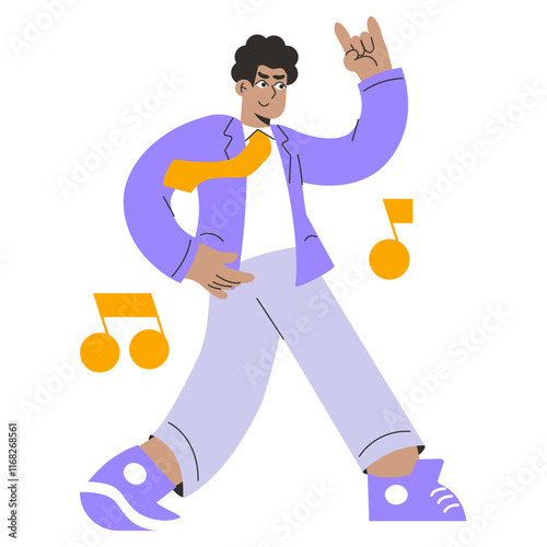 Businessman. Flat Vector Illustration