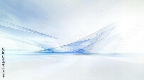 Wallpaper Mural Abstract blue and white background with smooth lines and shapes, creating a serene atmosphere. Torontodigital.ca