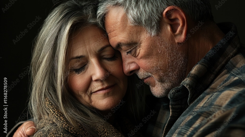 Tender Embrace: A Portrait of Intimate Connection and Love