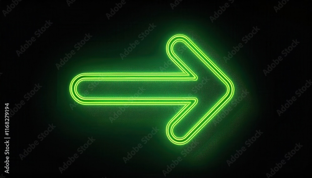 A glowing green arrow points to the right against a dark background, symbolizing direction and movement. A glowing green arrow points to the right against a dark background, symbolizing direction and movement.