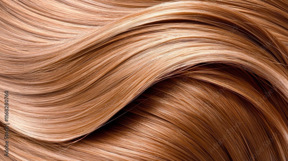 Naklejka premium Elegant hair flow high-quality image beauty industry close-up soft texture hair care concept