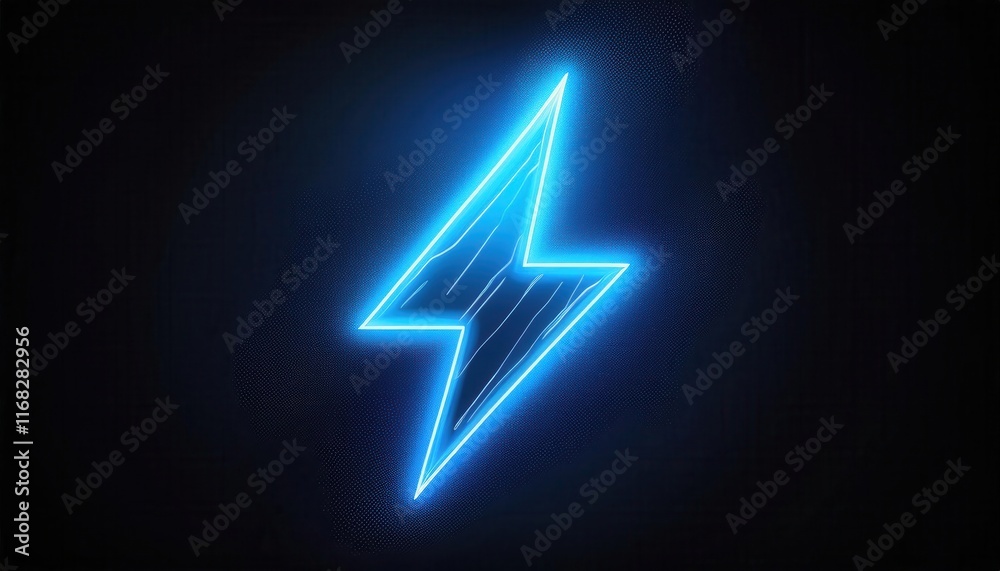 A glowing blue lightning bolt symbol against a dark background, representing energy, power, or electricity. A glowing blue lightning bolt symbol against a dark background, representing energy, power, or electricity.