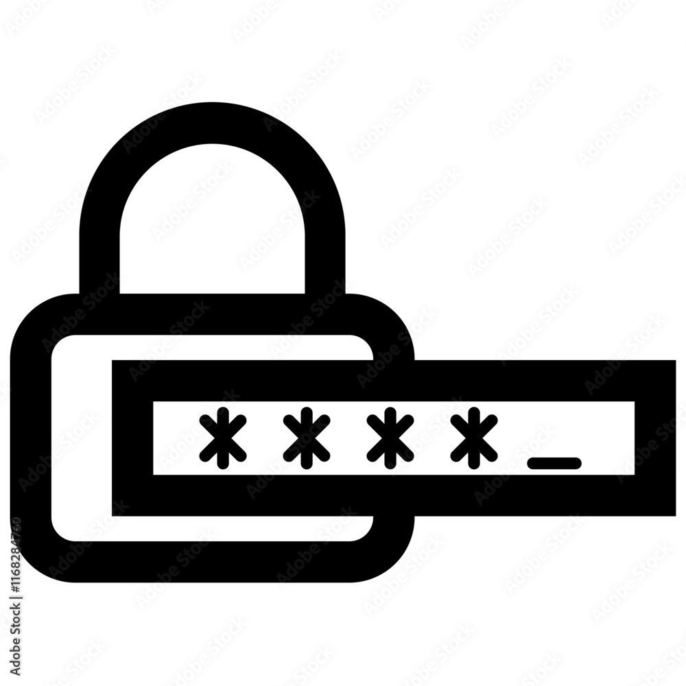 Password Line Icon Password Line Icon