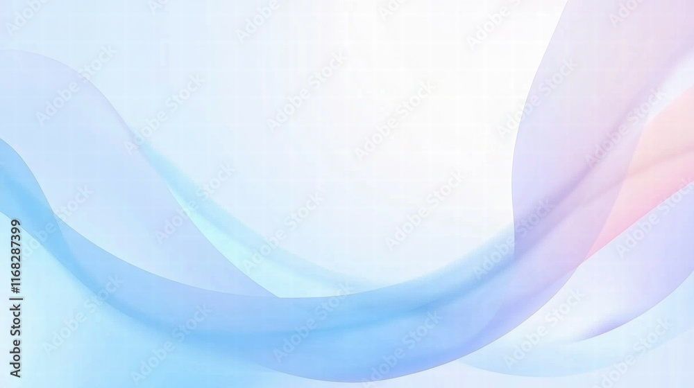 Obraz premium Soft, flowing abstract background with gentle gradients in blue and pink hues.