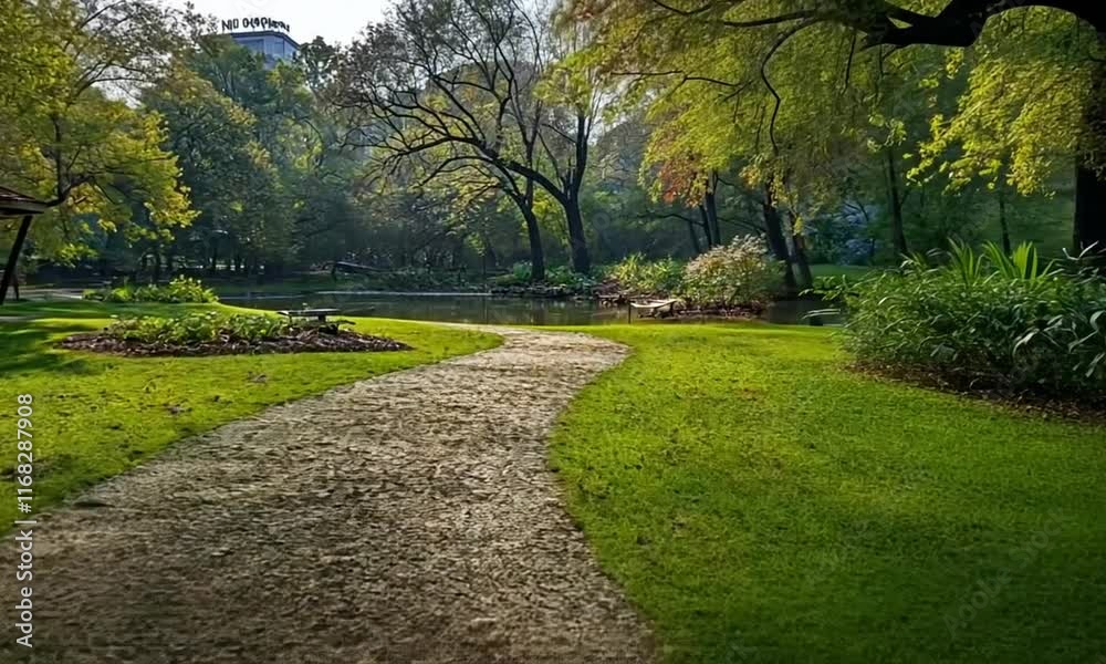 Serene Park Path: A Tranquil Escape in Nature's Embrace Serene Park Path: A Tranquil Escape in Nature's Embrace