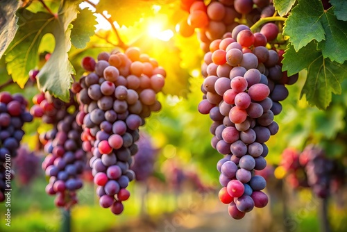 Wallpaper Mural red grapes in vineyard Torontodigital.ca