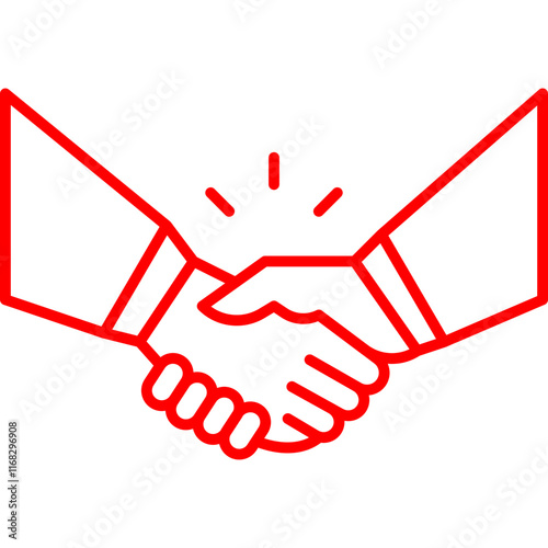 Partnership icon single vector illustration