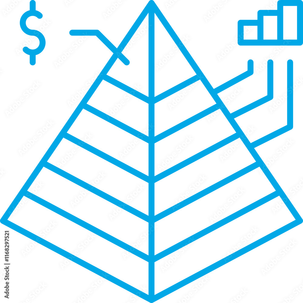Financial Analytics icon single vector illustration Financial Analytics icon single vector illustration