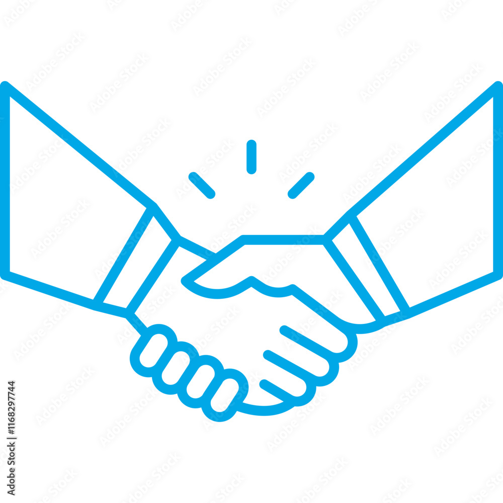 Obraz premium Partnership icon single vector illustration