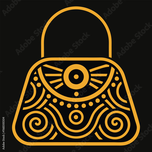 Women's handbags vector art illustration