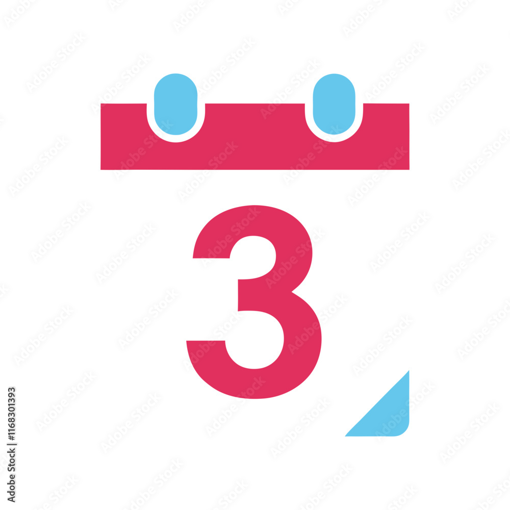 calendar date 03 vector illustration calendar date 03 vector illustration