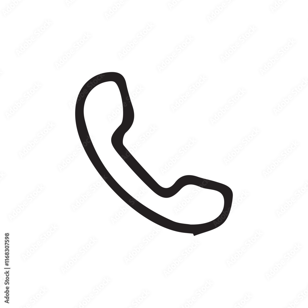 Phone cail line icon vector illustration eps 10