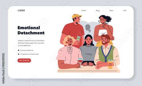 Burnout Signs. Flat Vector Illustration