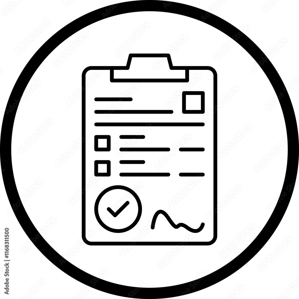 Contract icon single vector illustration Contract icon single vector illustration