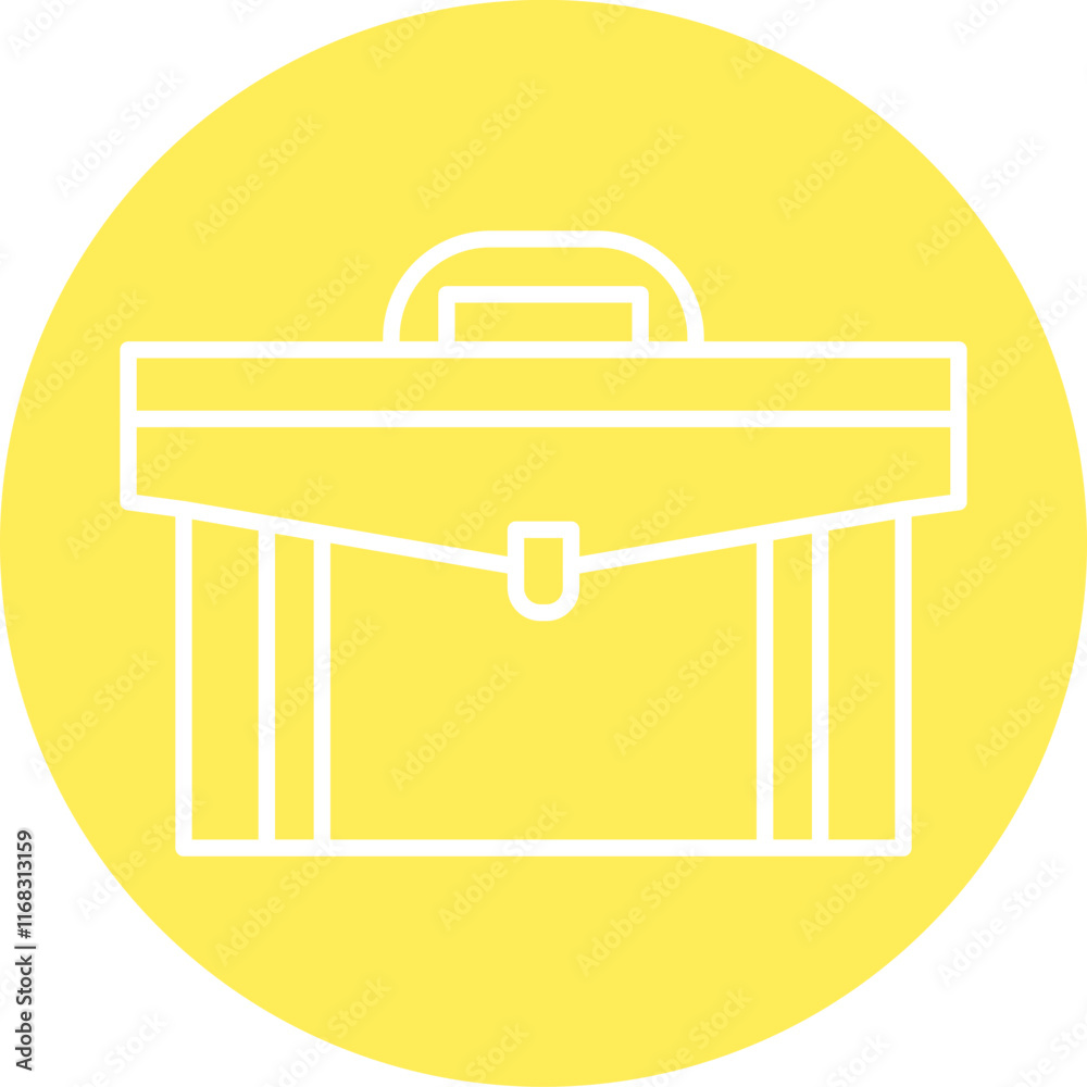 Briefcase icon single vector illustration Briefcase icon single vector illustration