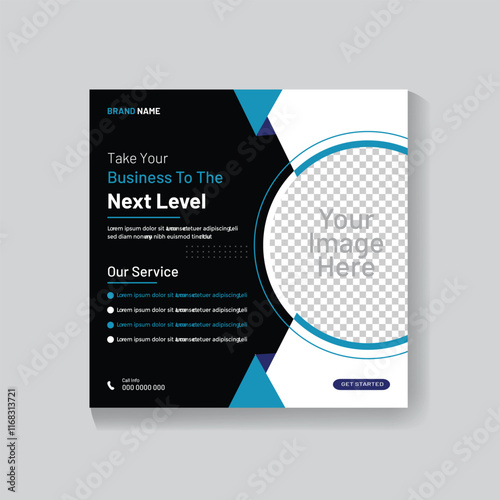 Social media promotion and Instagram banner post design template