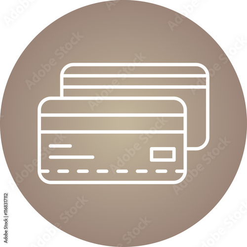 Credit Card icon single vector illustration