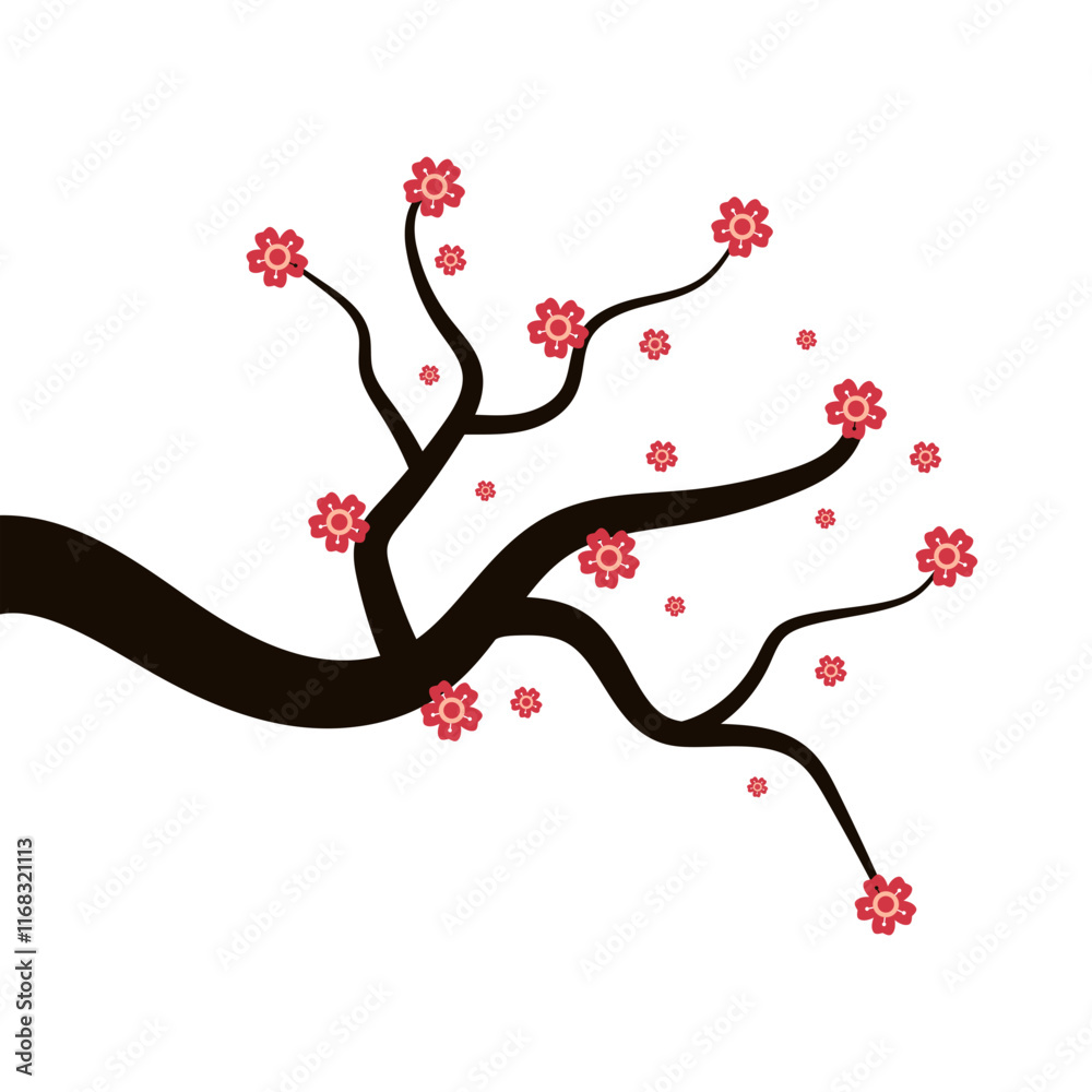 Fototapeta premium Chinese Flower Branches