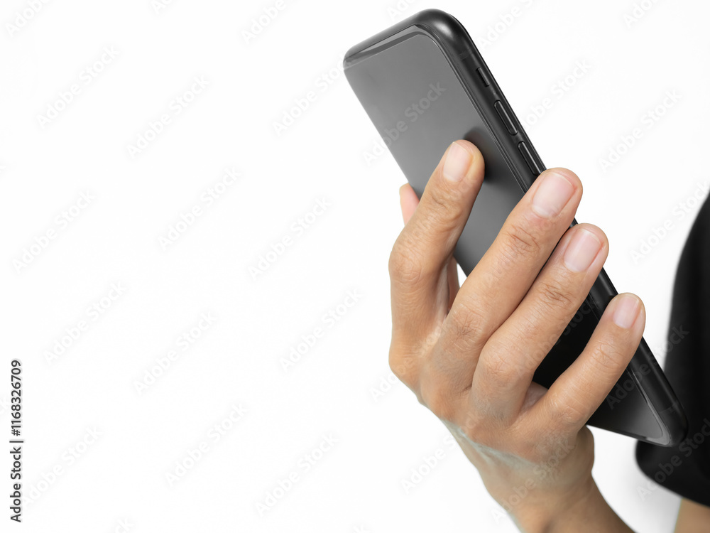 Hand woman hold phone, she cellphone screen application media Ai generated and shopping online with internet wifi, business technology communication lifestyles, female touch monitor social Medie. Hand woman hold phone, she cellphone screen application media Ai generated and shopping online with internet wifi, business technology communication lifestyles, female touch monitor social Medie.