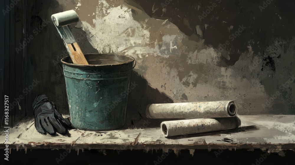 Still Life: Painter's Tools and Materials Still Life: Painter's Tools and Materials