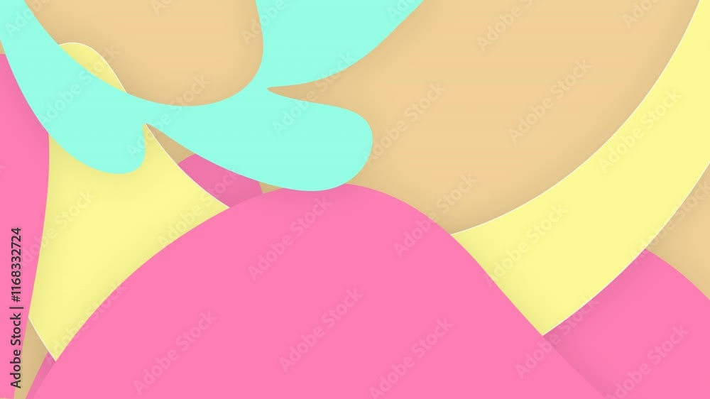 Cute colorful cartoon animated abstract background with waves, simplicity and creativity
Cute colorful cartoon animated abstract background with waves, simplicity and creativity