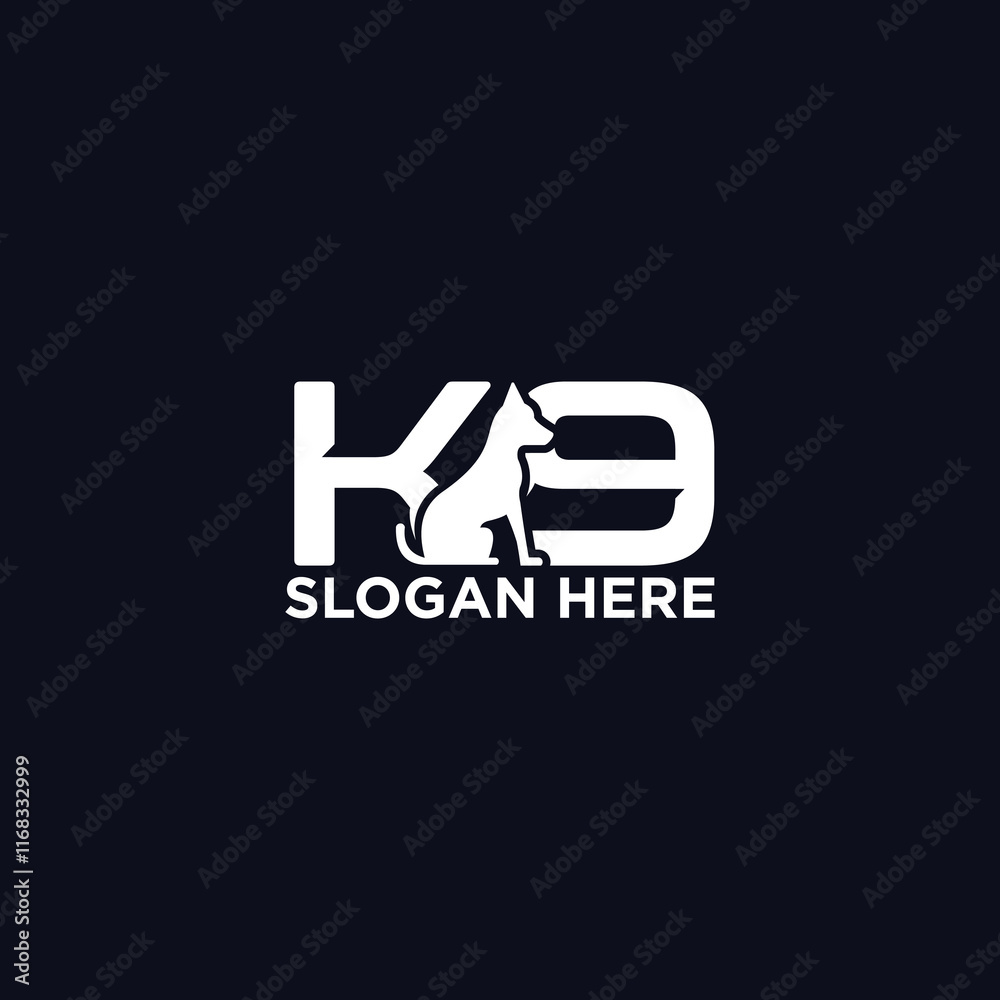 dog logo design, police dog training logo, k9, guard dog.