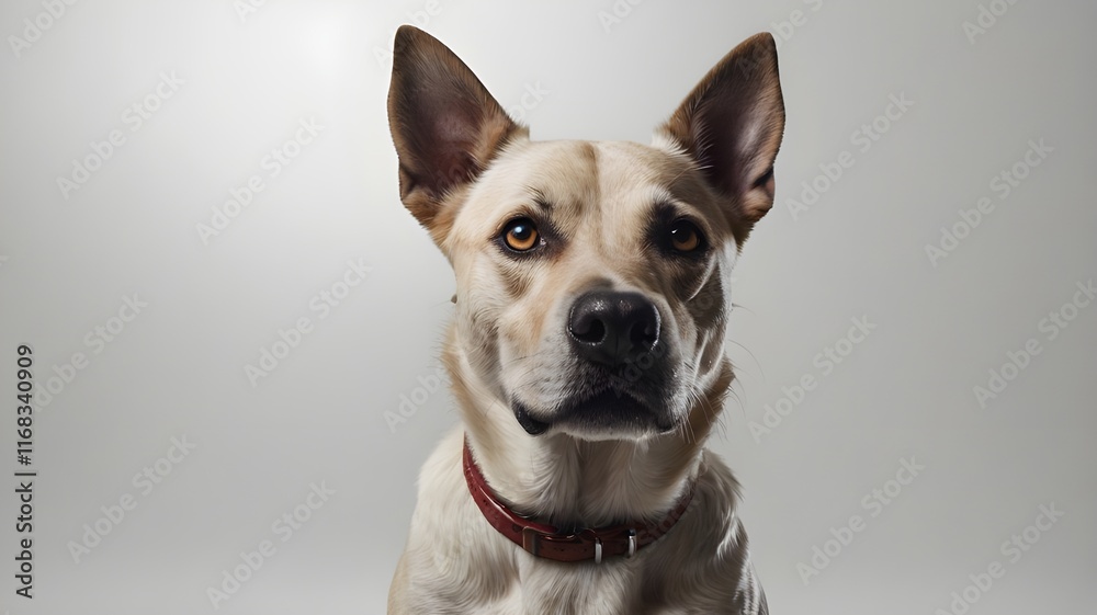 Dog on white background, dog image, pet