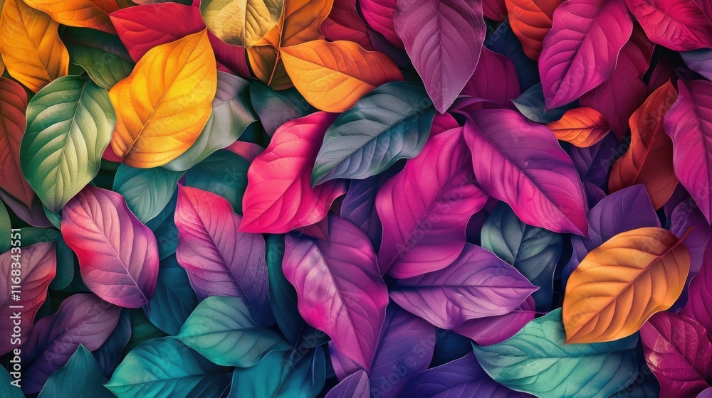 custom made wallpaper toronto digitalVibrant Autumn Leaves Collage